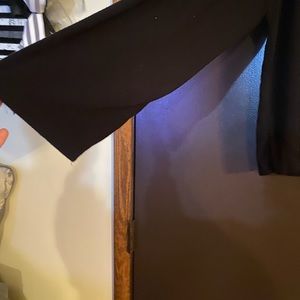 Black bell sleeve top